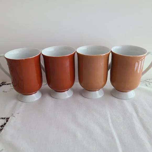 Holt-Howard | Kitchen | Vintage 96s Holt Howard Pedestal Coffeetea Mugs Set  Of 4 | Poshmark